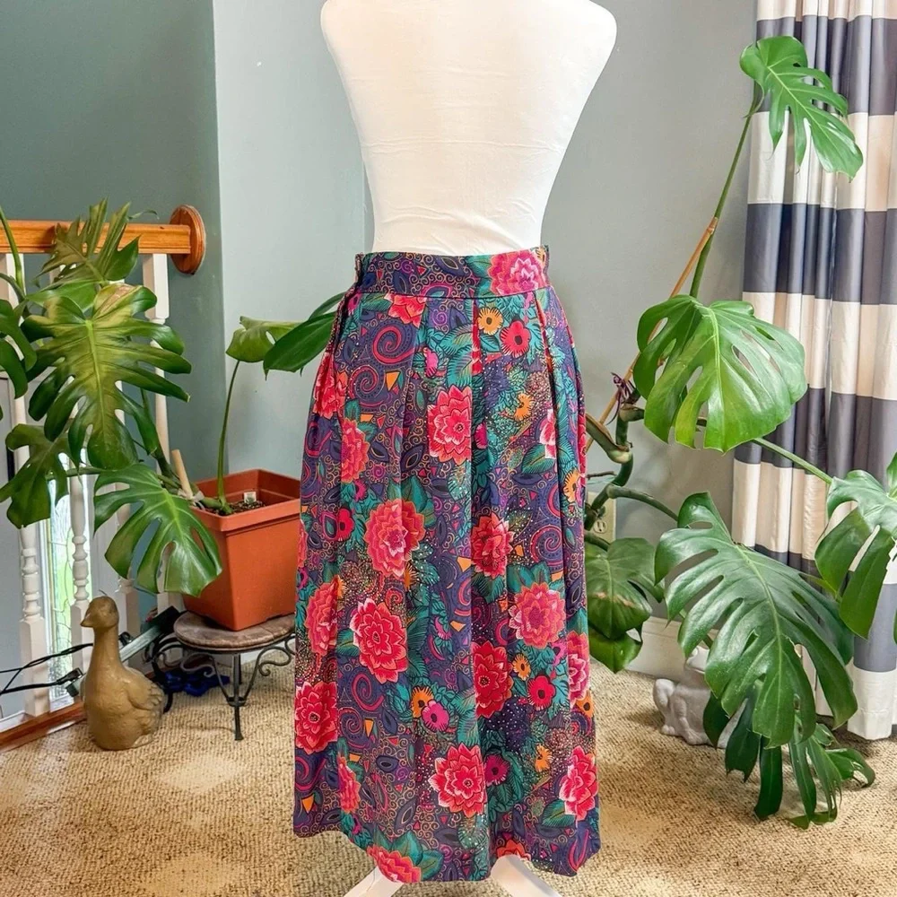 Via Sant Andrea Floral Maxi Skirt - Multicolor